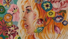 CL028 Red Head with Florals