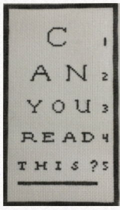 RD040 Eye Chart Eyeglass Case