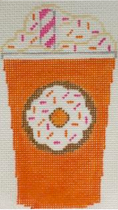 RD413 Orange Donut Coffee Cup