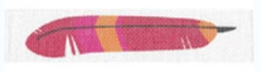 TTPB003B Red Feather Bookmark