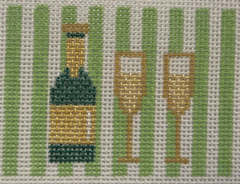 LTC-1LG Green Stripe Champagne