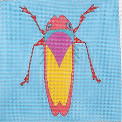 ZE938 Pink and Orange Bug