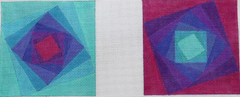 ZEAX127 Square Maelstrom Aqua/Purple