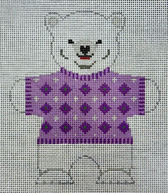 MH5706 Polar Bear Purple Diamonds