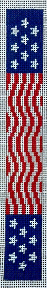 2284 US Flag Wave Key Fob