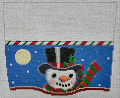 3117 Moonlit Snowman Stocking Topper