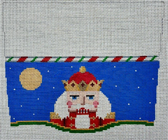 3118 Moonlit Nutcracker Stocking Topper