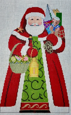 3390 Nautical Santa Tree Topper
