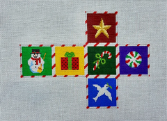0201-18 Christmas Times 3D Cube Ornament