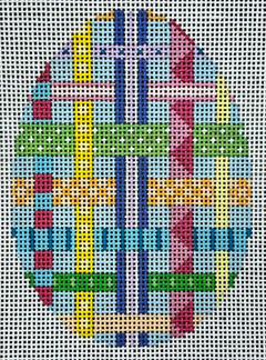 0447 Woven Ribbons Egg