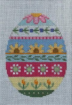 0489N Sunflower Stripe Egg