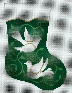 5437 Doves Mini Stocking