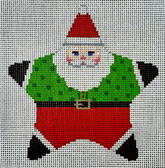 5796 Polka-Dot Santa Star