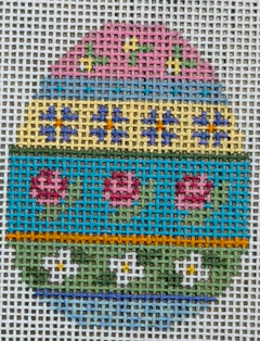 6433 Rose Stripe Small Egg