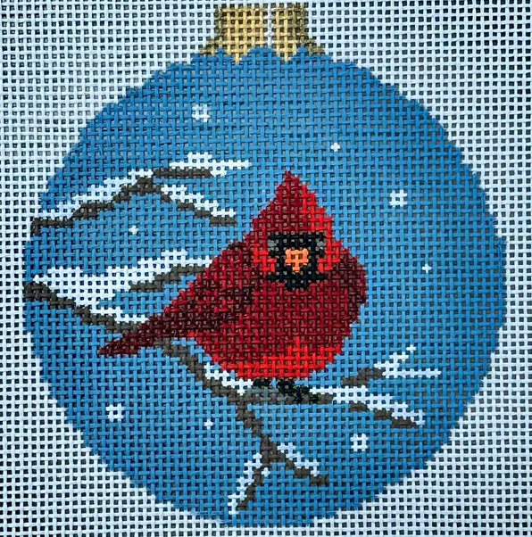7257-13 Puffed Cardinal with Ball Top