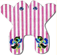 M154 Pink Baby Monogram Frog