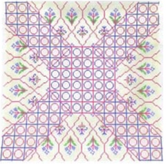 KYPO-907 Octagon Geometric with Flowers