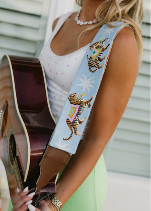 HB811 Tigers on Blue Strap