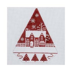 ST-TR11 Red and White Christmas Dowel Tree