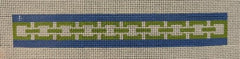 KF15 Geometric Blue and Green Key Fob