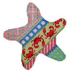 NTG-TS677 Crabs and Diagonal Patterns Starfish Ornament