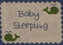 DHG210 Blue and Green Whales Baby Sleeping