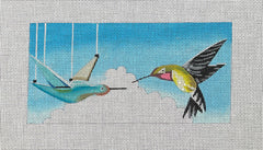 EY205 Hummingbird and Puppet Single Eyeglass Case