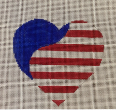 H-40 American Flag Heart