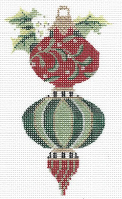 KAH39 Emerald Triple Onion Ornament