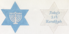 JM-04 Baby's First Hanukkah - Light Blue