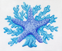 PL-516 Starfish with Coral - Blues