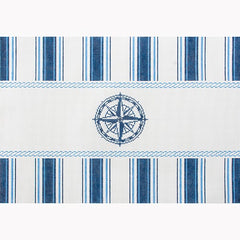 KB1643 Navy Compass Nautical Pillow