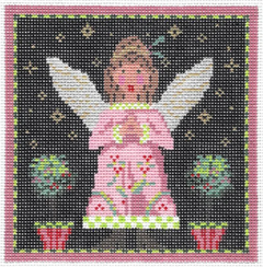 KCN17 Pink Topiary Angel - 18 Mesh