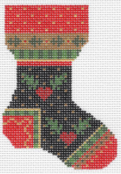 KCN727 Nordic Folk Mini Sock - 18 Mesh