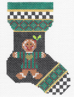 KFA07 Gingerbread Boy Mini Sock - 18 Mesh