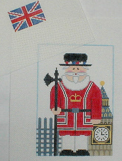 CX203 British Beefeater Santa with Stitch Guide