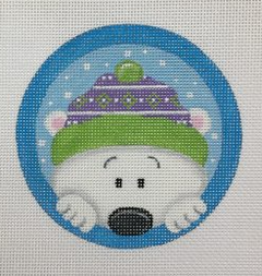 NP06 Peeking Polar Bear