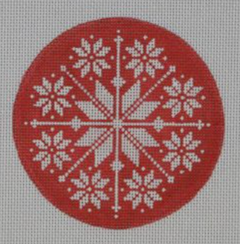 NOR02 Nordic Snowflake - Red