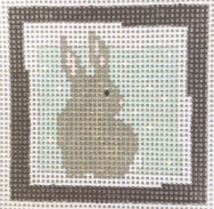 P-SM-038 Bunny - Blue Background