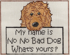 TS155 No No Bad Dog Saying