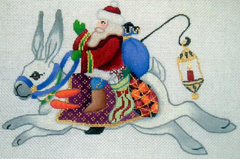 B-108 Santa on White Rabbit