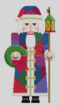 4197 Patchwork Santa Nutcracker