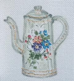 TSG33-D White and Gold Kettle