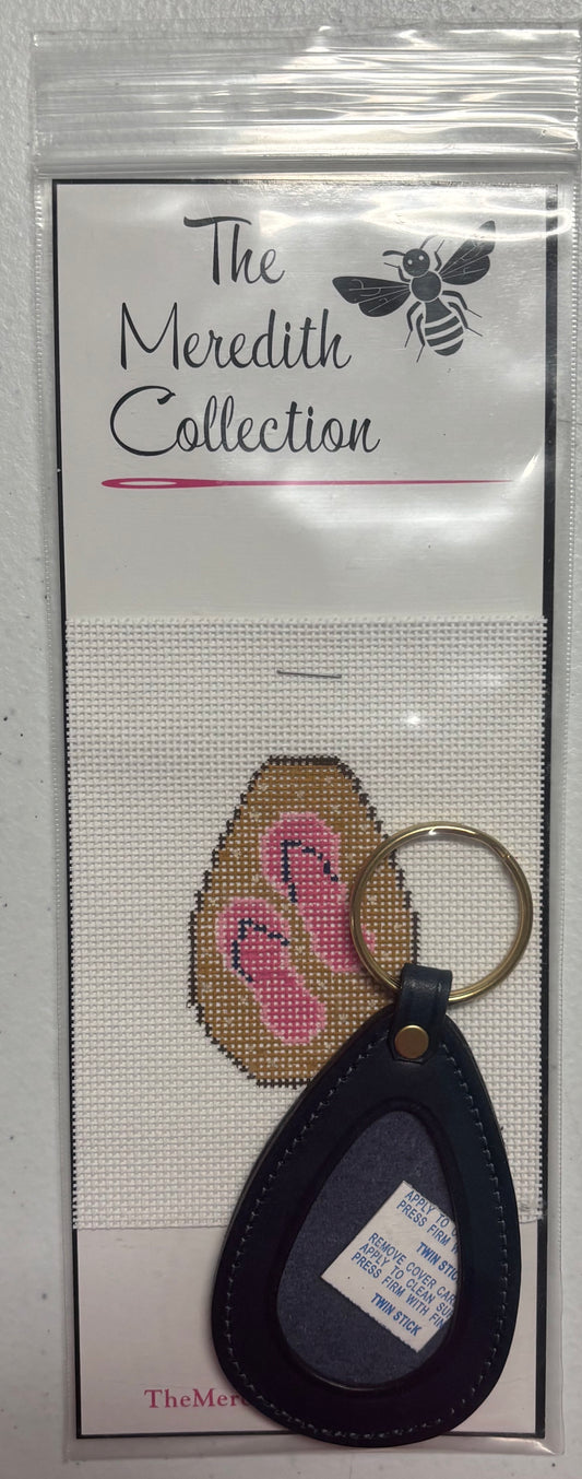 KO-3E Pink Flip Flops Key Fob