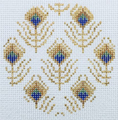 18i Peacock Feathers Round