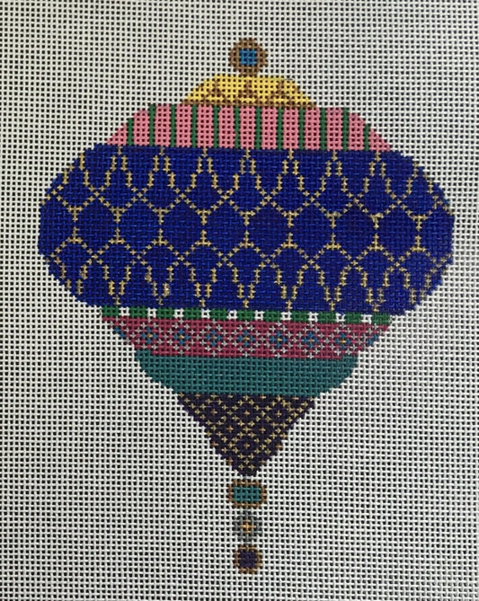KWNG04B Blue and Pink Ornament
