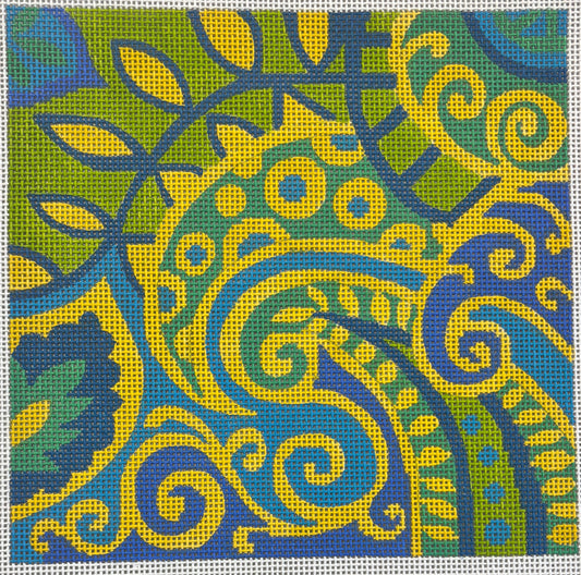 AB06 Blue and Yellow Swirls