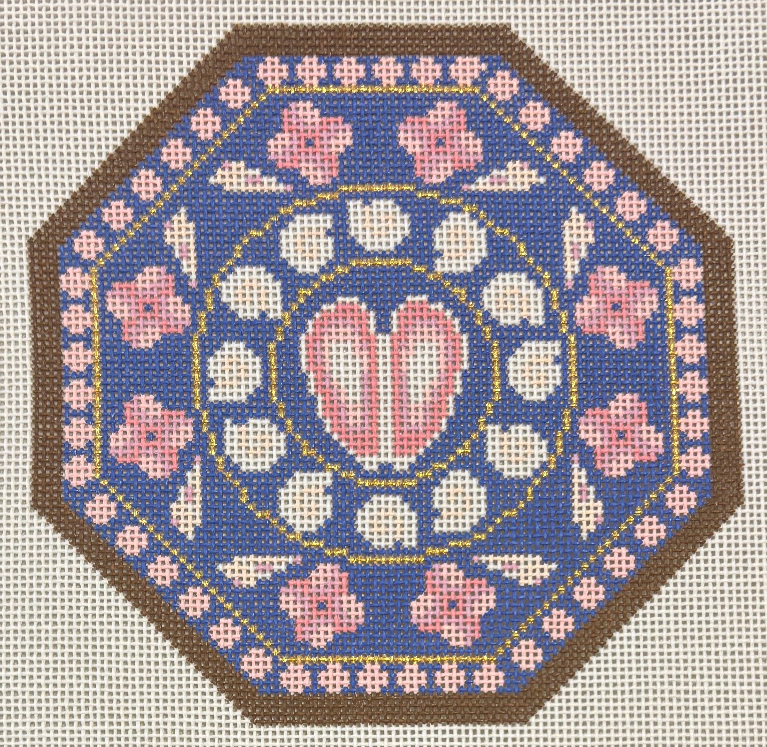 TSS-005 Pink Heart Sailor's Valentine - 18 mesh