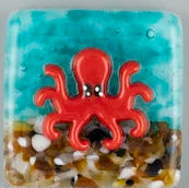 Beau Verre Octopus Glass Needle Minder