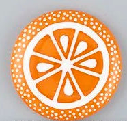 Beau Verre Orange Slice Glass Needle Minder